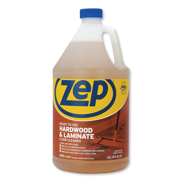 Zep Hardwood & Laminate Floor Cleaner, Unscented, 128 Oz.