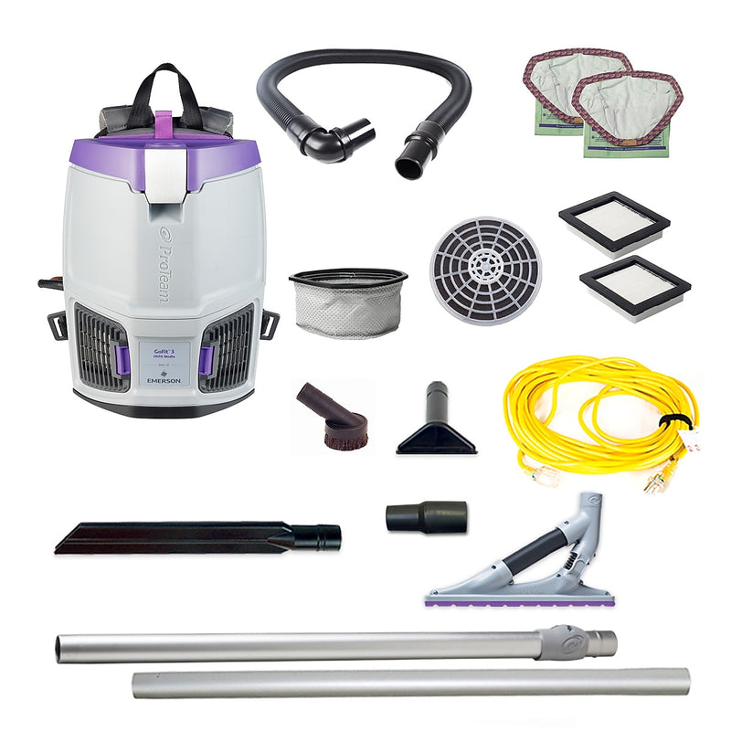 ProTeam GoFit 3 Backpack Vacuum with ProBlade Carpet Tool Kit