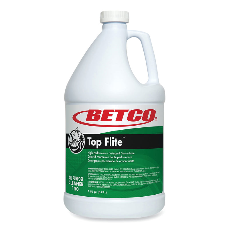 Betco Top Flite All-Purpose Cleaner, Mint Scent, 1 Gal. Bottle, 4/Carton
