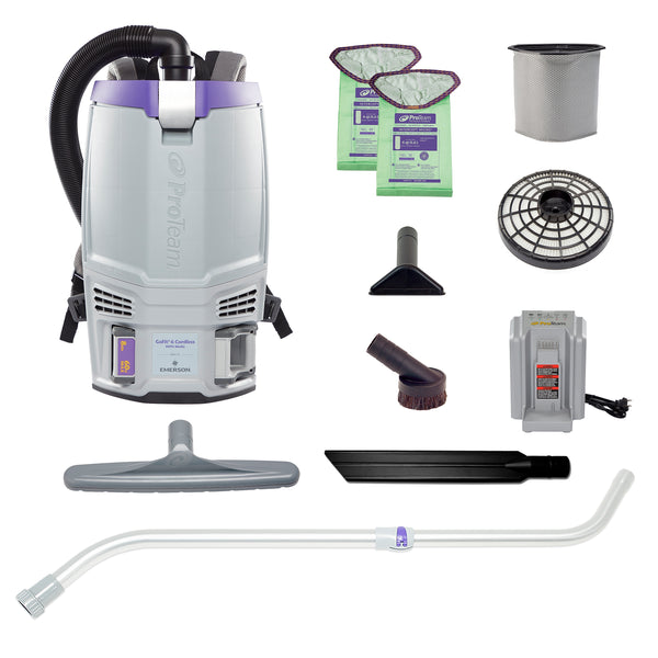 ProTeam GoFit 6 Cordless Backpack Vacuum, Gray