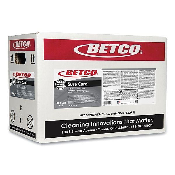 Betco Sure Cure Floor Sealer and Finish, 5 Gallon Bag in Box