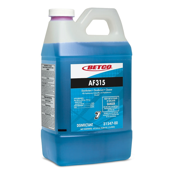 Betco AF315 Disinfecting Cleaner, Citrus Floral Scent, 2L, 4/Carton