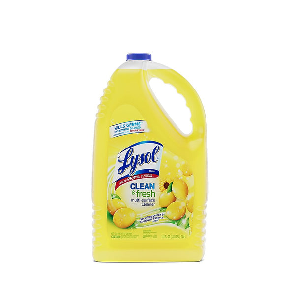 Lysol Clean & Fresh Multi-Surface Cleaner, Sparkling Lemon & Sunflower Scent, 144 Oz. (3624177617)
