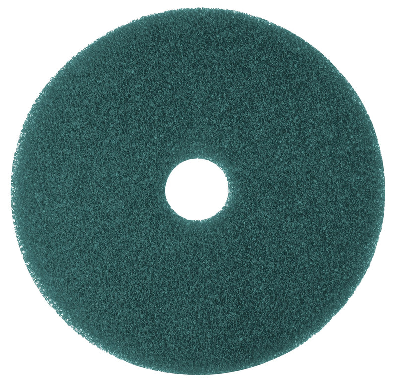 3M 5300 13" Cleaning Floor Pad, Blue, 5/Carton