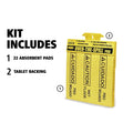Rubbermaid "Over-The-Spill" Pad Tablet, 17" x 14", Yellow, 25/Pack