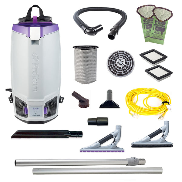 ProTeam GoFit 10 Backpack Vacuum with ProBlade Hard Surface & Carpet Tool Kit