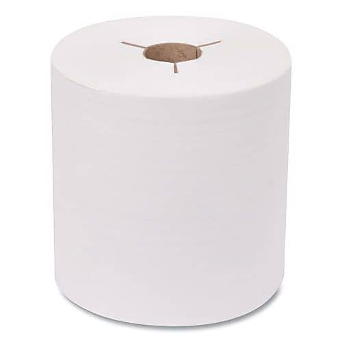 Tork Advanced Hand Towel Roll, Notched, 1-Ply, 8 X 10, White, 6 Rolls/carton