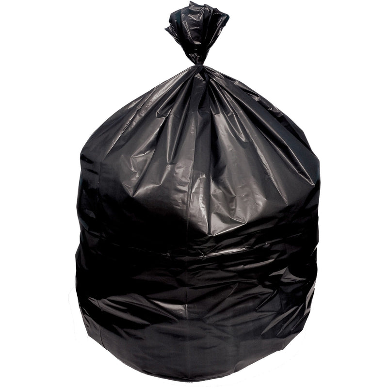 Heritage Bag Linear Low Density Can Liners, Black, 500/Carton