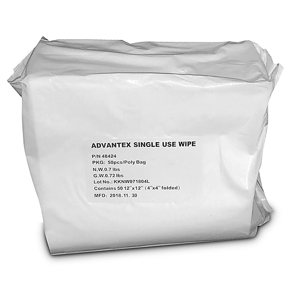 Geerpres Advantex Microfiber Cleaning Wipers, 12" X 12", 50 Wipers/pack, 24 Packs/carton