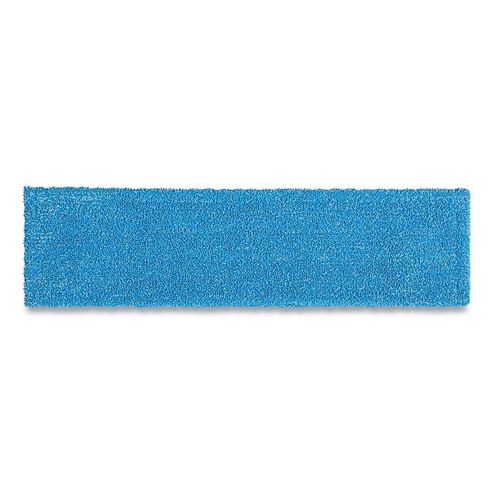 Rubbermaid Commercial Adaptable Flat Microfiber Mop Pad, Blue