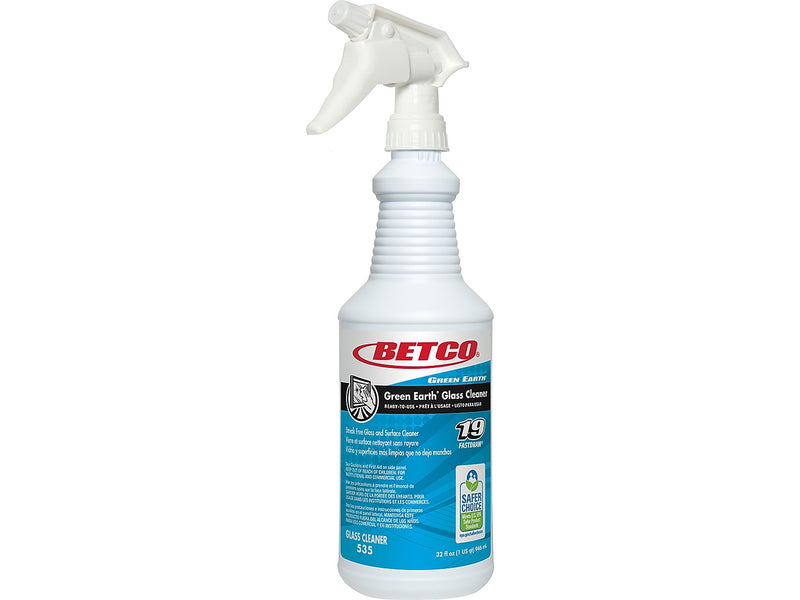 Betco Green Earth 32 oz. Spray Bottle with Trigger, White/Blue, 12/Carton