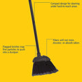 Rubbermaid Executive 7.5" Polypropylene Bristle Lobby Broom, Black