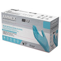 Ammex Professional Series Powder Free Nitrile Exam Gloves, Latex Free, Blue