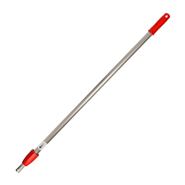 Unger Ergo Telepole 72" Wet Mop Handle, Silver/red