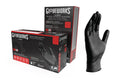 GloveWorks GPNB Nitrile Industrial Grade Gloves, Black, 100/Box