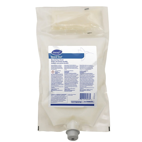 StandOut Durable Floor Finish, Surfactant, 50.72 Oz., 4/Carton