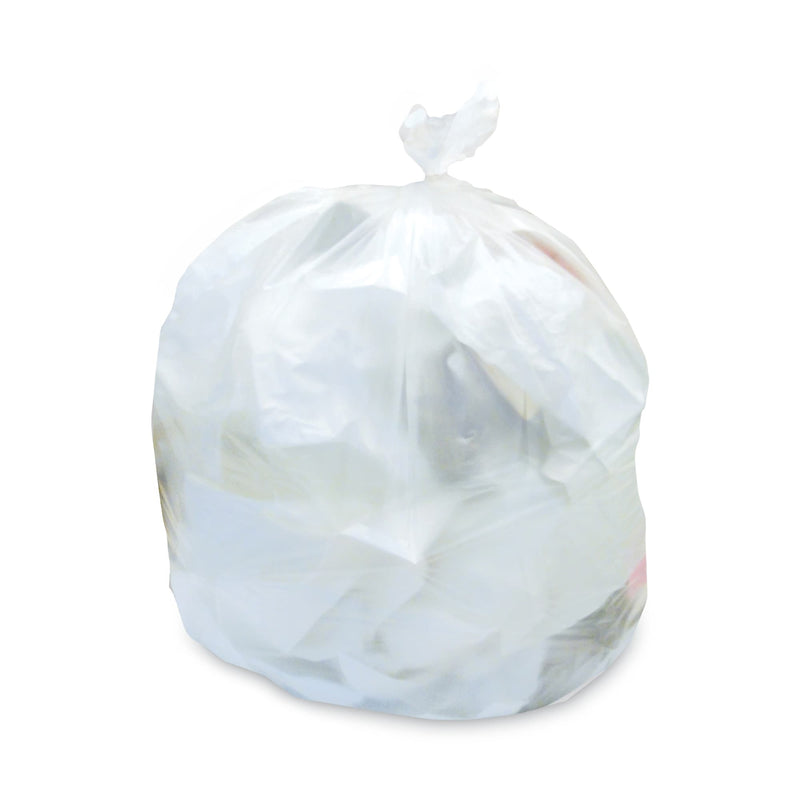 Heritage High-Density Waste Can Liners, 16 Gal, 12 Mic, 24 X 33, Natural, 500/Carton