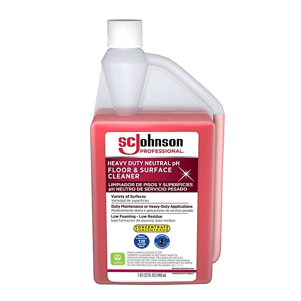 SC Johnson Professional Neutral Floor Cleaner, 32 fl oz, 6/Carton