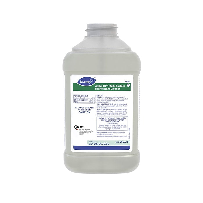 Alpha-HP 35 Disinfectant for Diversey J-Fill, Citrus, 2.5 L / 2.64 U.S. Qt., 2/Carton