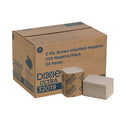 Dixie Ultra Lunch Napkin, 2-ply, Brown, 250 Napkins/Pack, 24/Carton