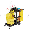 Rubbermaid Janitorial 3-Shelf Cleaning Cart with Bag