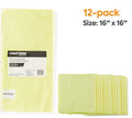 Coastwide Professional™ Microfiber Wipers, 16" x 16", 12/Pack