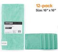Coastwide Professional™ Microfiber Wipers, 16" x 16", 12/Pack