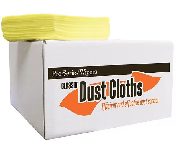 Monarch Brands Treated Dust Cloth, Yellow, 23" x 24" — 50 Cloths/Box, 4 Boxes/Case