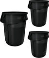 Rubbermaid Commercial Hinged Dome Tilt Truck Lid 1 Cubic Yard Black
