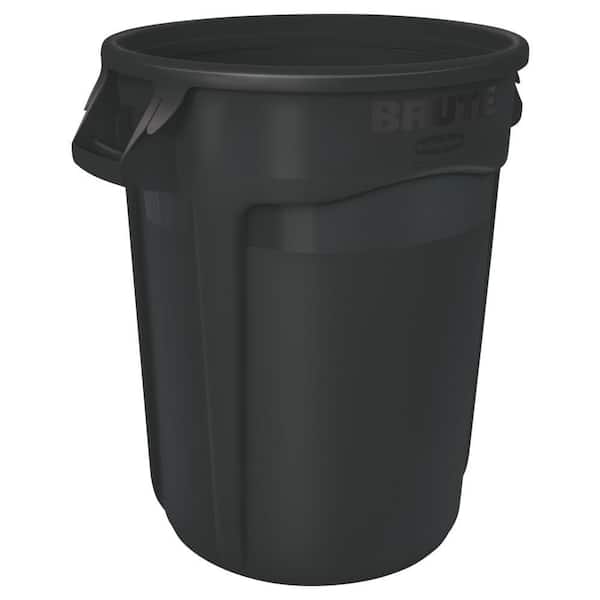 Rubbermaid Commercial Hinged Dome Tilt Truck Lid 1 Cubic Yard Black