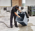 Rubbermaid Untouchable Indoor/Outdoor Square Trash Can 35 Gallon Gray