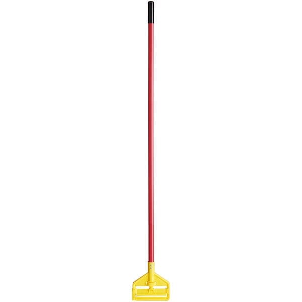 Rubbermaid Invader Side-Gate Fiberglass Wet Mop Handle 60" Red