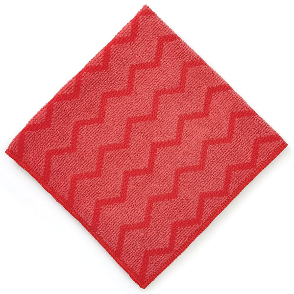 Rubbermaid HYGEN Microfiber General Purpose Cloth Red Carton of 12