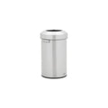 Rubbermaid Refine Stainless Steel Round Open-Top Trash Can 23 Gallon Silver