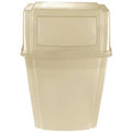 Rubbermaid Commercial Profile Wall-Mount Trash Container 15 Gallon Beige