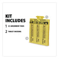 Rubbermaid Over-the-Spill Pad Tablet 17" x 14" Yellow 25-Pack