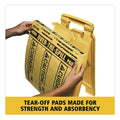 Rubbermaid Over-the-Spill Medium Absorbent Pads 17.4" x 14.9" Yellow 25-Pack