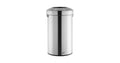 Rubbermaid Refine Stainless Steel Round Open-Top Trash Can 23 Gallon Silver