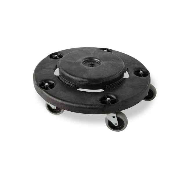 Rubbermaid Brute Round Trash Can Dolly, Black
