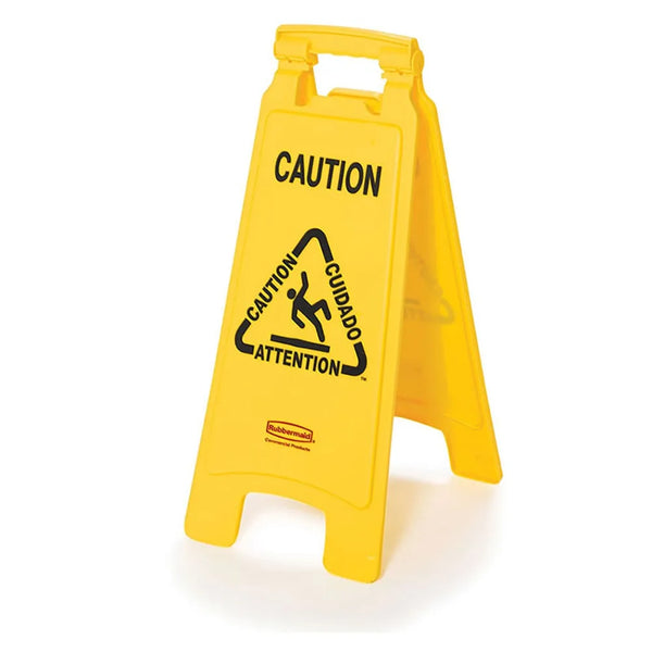 FLOOR SIGN CAUTION 26IN YEL