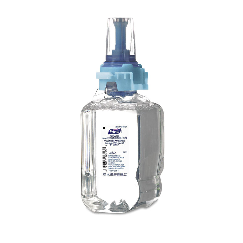 PURELL Advanced 70% Alcohol Foaming Hand Sanitizer Refill for ADX 7, Fruity Scent, 700 mL., 4/Carton