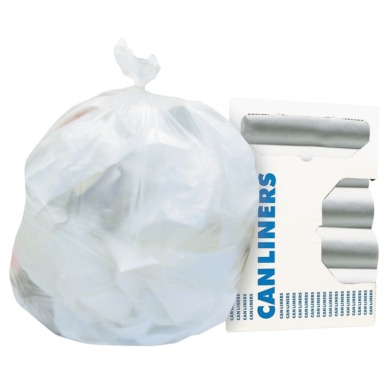 Heritage 7-10 Gallon Trash Bag, 24" X 24", High Density, 8 Mic, Natural Kraft