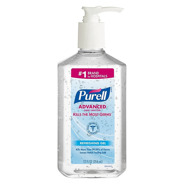 PURELL Advanced 70% Alcohol Gel Hand Sanitizer, Clean Scent, 12 oz.
