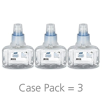 PURELL Advanced 70% Alcohol Foaming Hand Sanitizer Refill for LTX-7 Dispenser, 700 mL., 3/Carton