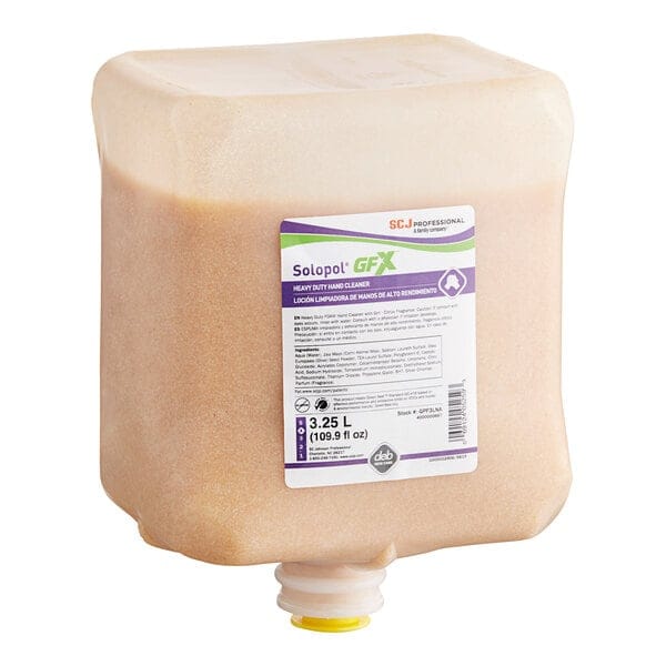 SC Johnson Professional Solopol GFX Heavy Duty Hand Cleaner, Citrus Scent, 3.25 L Refill, 2/Carton