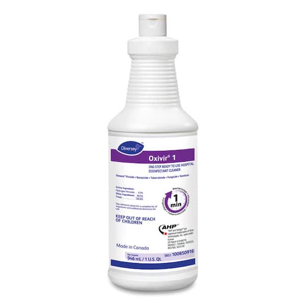 Diversey Oxivir 1 AHP Disinfectant Spray 32oz Case of 12