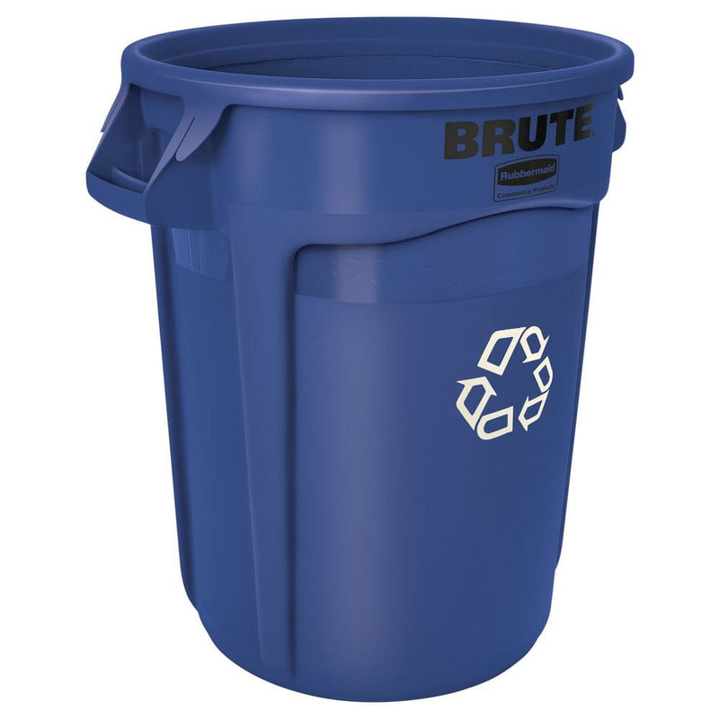 Rubbermaid BRUTE 32-Gallon Recycling Container Blue