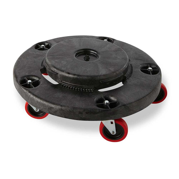 Rubbermaid Brute Plastic Quiet Dolly, Black