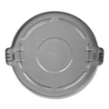 Rubbermaid BRUTE Indoor Lid, Gray Polyethylene, 32 Gal.