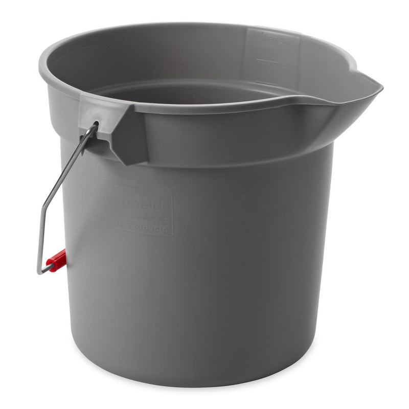 Rubbermaid BRUTE 10-Qt Round Bucket Gray